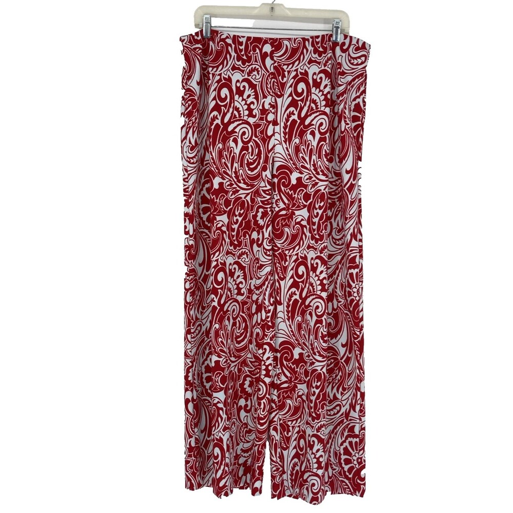 Boston Proper Wide Leg Palazzo Pants Womens Size XL Lagenlook Resort Boho